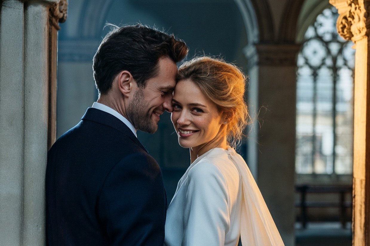Wedding relit with 1990s action