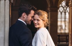 Wedding relit with Scandinavian Golden Hour from the right
