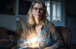 Portrait relit with Luminous Internal Glow
