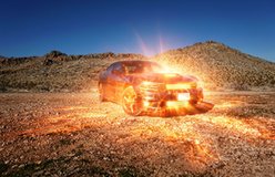 Car relit with Luminous Internal Glow