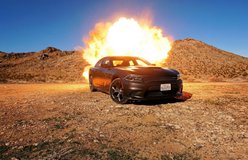 Car relit with Mid-Explosion Light