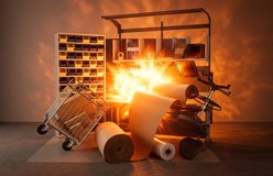 Still life relit with Mid-Explosion Light