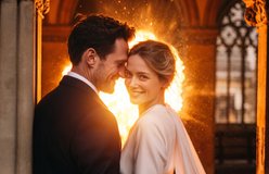 Wedding relit with Mid-Explosion Light