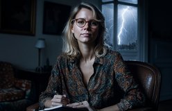 Portrait relit with Abrupt Lightning Void