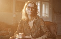 A portrait relit with Dirty Lens
