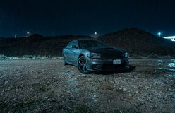 Car relit with Rain in the Night