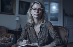 Portrait relit with Moonlight