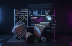 Still life relit with Blade Runner