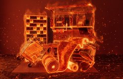 Still life relit with Molten Furnace Glow