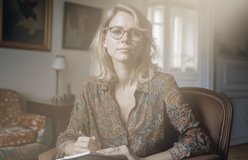 Portrait relit with 120mm Light Leak