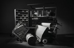 Still life relit with 1940s Film Noir
