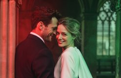 Wedding relit with red & green