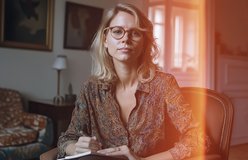 Portrait relit with 35mm Light Leak