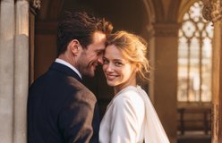 Wedding relit with Golden Right Sun
