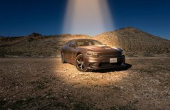 Car relit with Overhead Sun Shaft