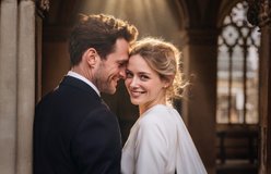 Wedding relit with Overhead Sun Shaft