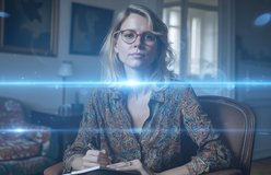 Portrait relit with Panavision Flare