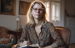 Portrait relit with Warm Backlight