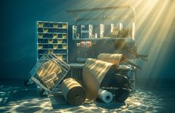 Still life relit with Underwater Sunshine