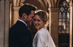 Wedding relit with Backlit industrial workspace