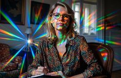 Portrait relit with Prismatic Light